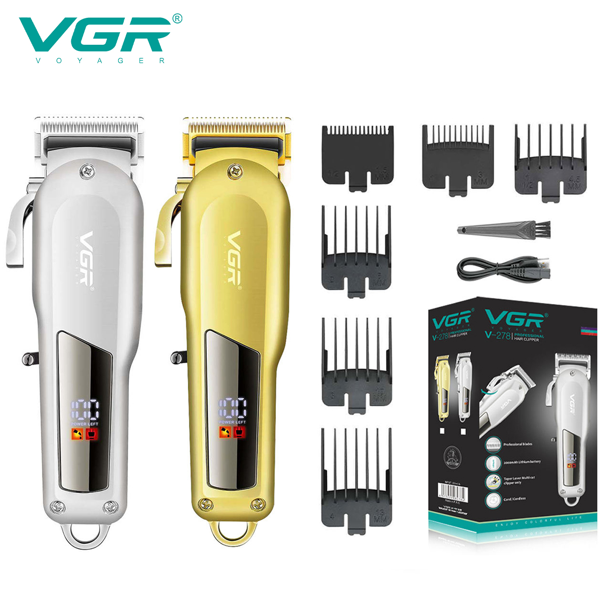 VGR バリカンヘアトリマー男性用ヘアカット機ひげトリマープ - Gold 6248R のレビューと価格